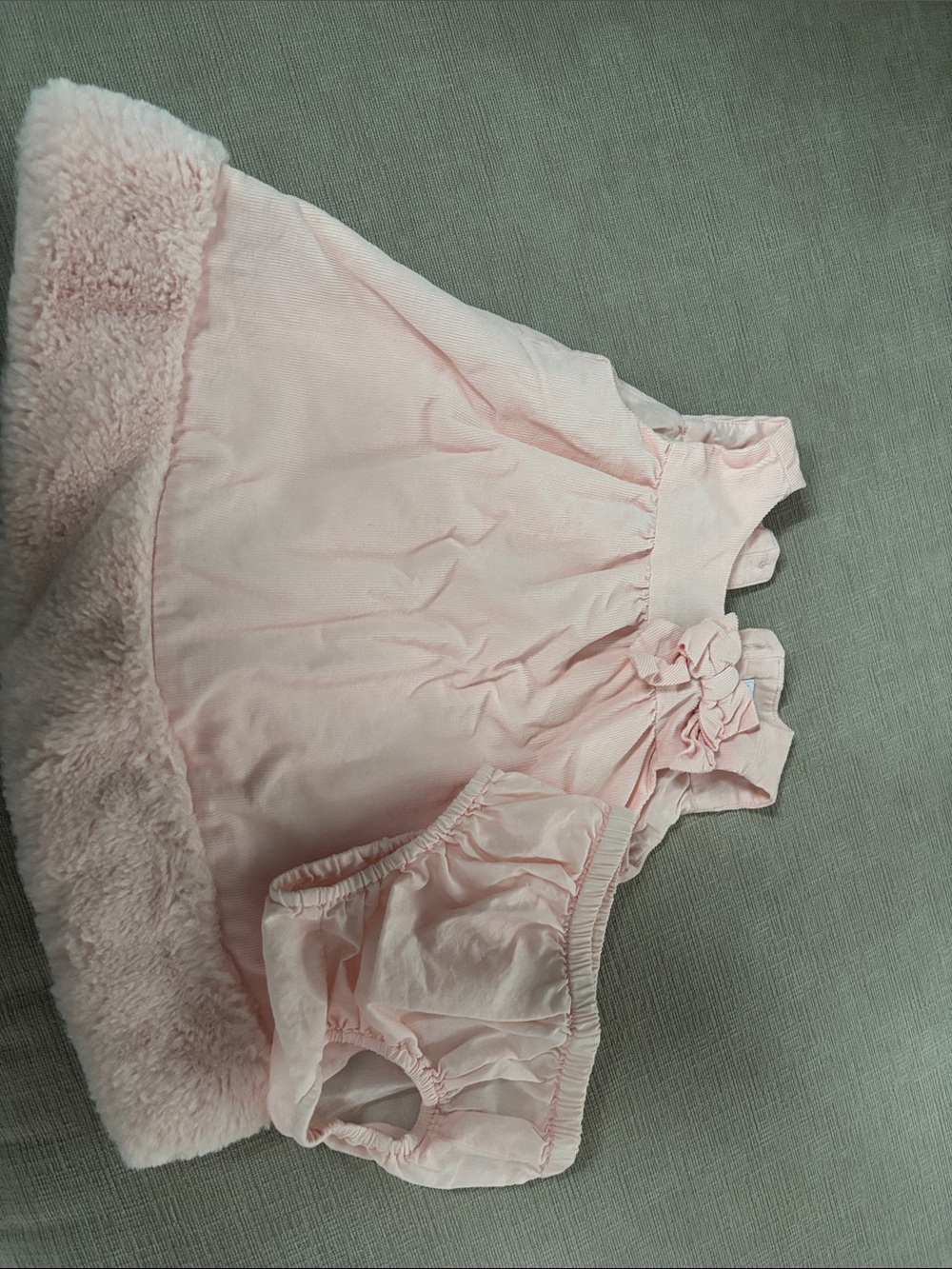 Janie and Jack Soft Pink Ruffle Dress with Bloomers